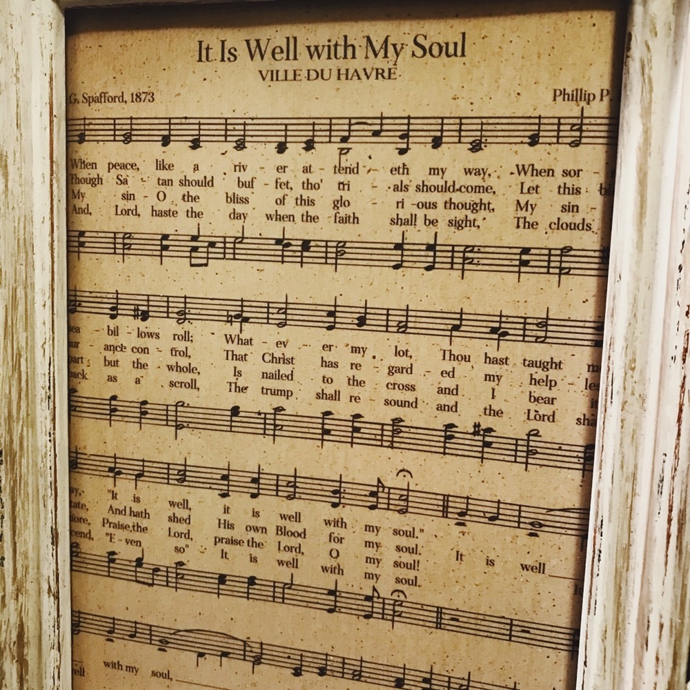 5x7 Framed Art “ It is Well”